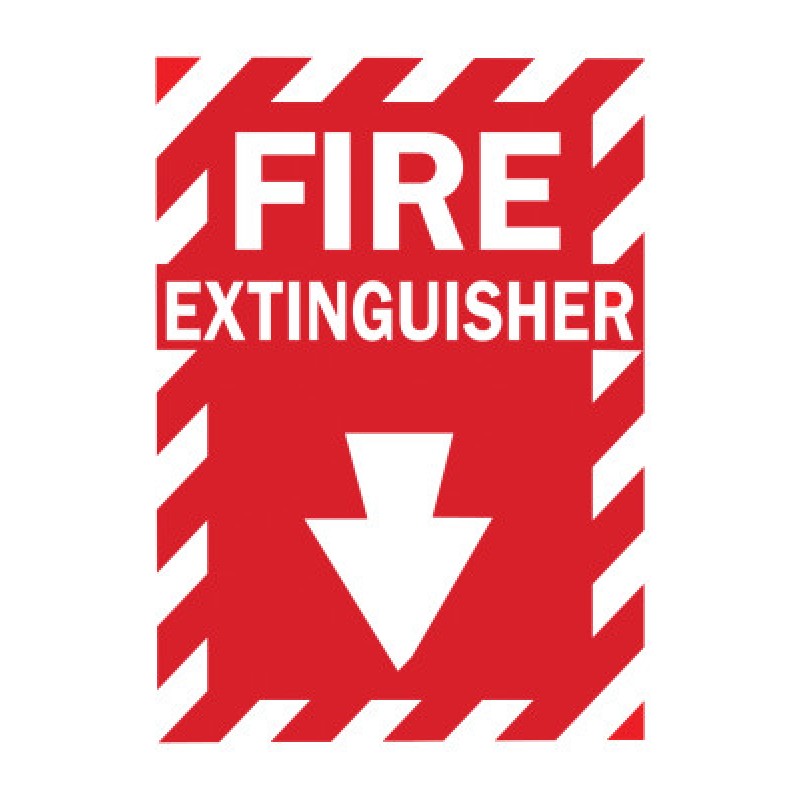 FIRE SIGN  B-120  14IN HX 10IN W-BRADY WORLDWIDE-262-69074