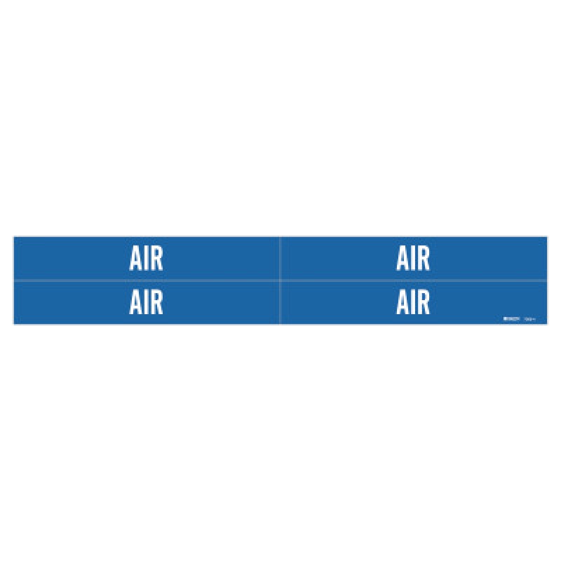BLUE SELF STICKING "AIR"PIPE MARKER-BRADY WORLDWIDE-262-7006-4