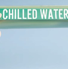 SELF-STICKING PIPE MARKER  CHILLED WATER RETURN-BRADY WORLDWIDE-262-7046-1