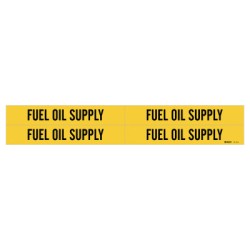 SELF-STICKING PIPE MARKER  FUEL OIL SUPPLY-BRADY WORLDWIDE-262-7117-4
