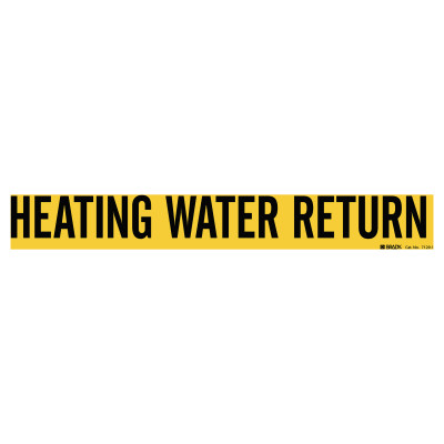 HEATING WATER RETURN SELF STICKING VINYL PIPE MA-BRADY WORLDWIDE-262-7129-1