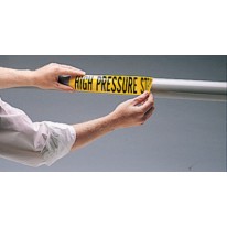 YELLOW SELF STICKING "HPS" PIPE MARKER-BRADY WORLDWIDE-262-7141-1