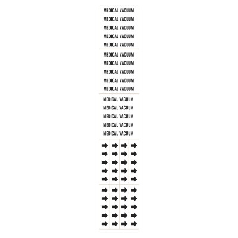 MEDICAL GAS PIPE MARKER- US-BRADY WORLDWIDE-262-7186-3C
