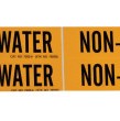 SELF-STICKING PIPE MARKER  NON-POTABLE WATER-BRADY WORLDWIDE-262-7203-4