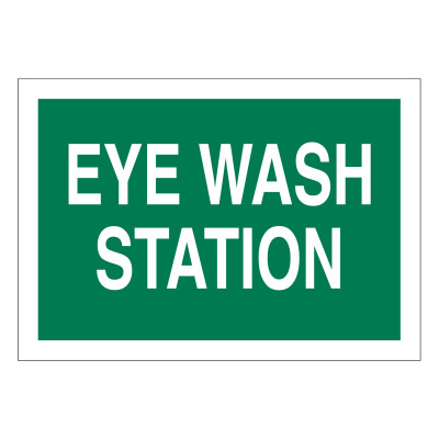 EYE WASH STATION SIGN 7X10-BRADY WORLDWIDE-262-72722