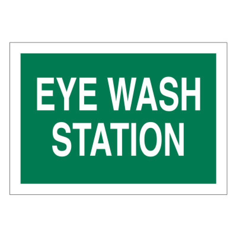 EYE WASH STATION SIGN 7X10-BRADY WORLDWIDE-262-72722