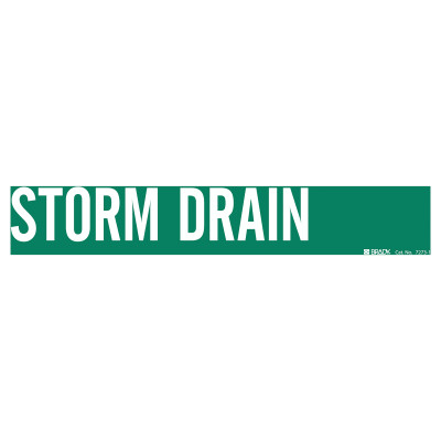SELF-STICKING PIPE MARKER  STORM DRAIN-BRADY WORLDWIDE-262-7273-1
