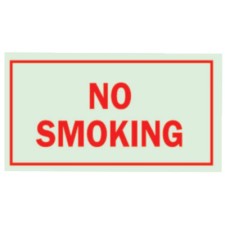 GLOW-IN-THE-DARK NO SMOKING 7X10 SIGN-BRADY WORLDWIDE-262-80248
