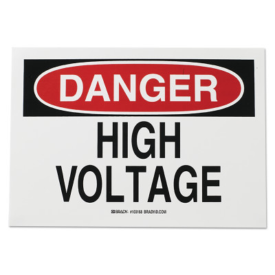 ADMITTANCE SIGN  B-120 10IN H X 14IN W-BRADY WORLDWIDE-262-47005