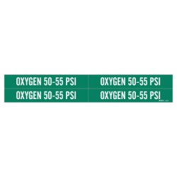 MEDICAL GAS PIPE MARKER 1 1/8IN H X 7IN W-BRADY WORLDWIDE-262-86329