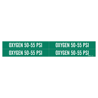 MEDICAL GAS PIPE MARKER 1 1/8IN H X 7IN W-BRADY WORLDWIDE-262-86329