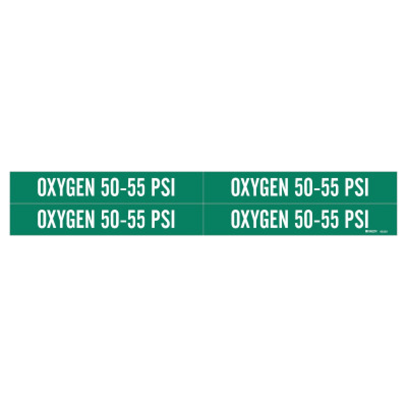 MEDICAL GAS PIPE MARKER 1 1/8IN H X 7IN W-BRADY WORLDWIDE-262-86329