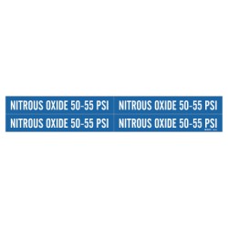 NITROUS OXIDE 50-55 PSIGAS PIPE MARKER FOR 1"-BRADY WORLDWIDE-262-86333