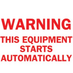 MACHINE AND OPERATIONALSIGN B-302 7IN H X10IN W-BRADY WORLDWIDE-262-88324