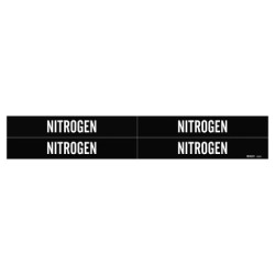 NITROGEN GAS PIPE MARKERFOR 1" TO 2-1/2" PIPE D-BRADY WORLDWIDE-262-90331