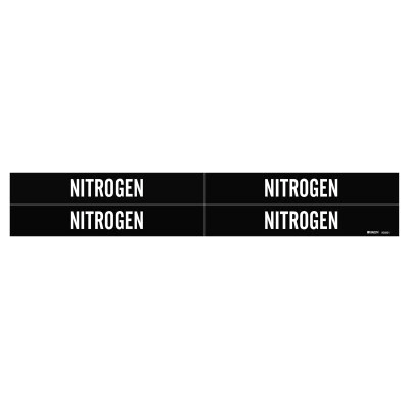NITROGEN GAS PIPE MARKERFOR 1" TO 2-1/2" PIPE D-BRADY WORLDWIDE-262-90331