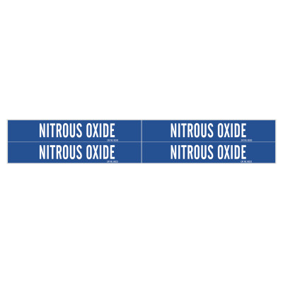 NITROUS OXIDE GAS PIPE MARKER FOR 1" TO 2-1/2" P-BRADY WORLDWIDE-262-90333