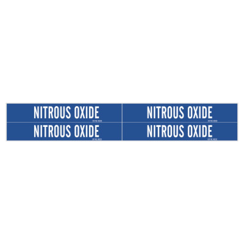 NITROUS OXIDE GAS PIPE MARKER FOR 1" TO 2-1/2" P-BRADY WORLDWIDE-262-90333