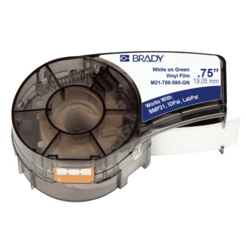 M21-750-595-GN .75INX21FT WHT/GREEN CART-BRADY WORLDWIDE-262-142808