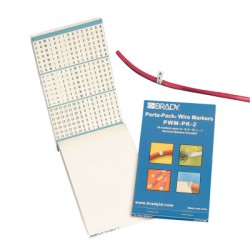 PORTA-PACK WIRE MARKERS LEGEND: A-Z-BRADY WORLDWIDE-262-PWM-PK-12