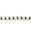 CLIP SLEEVE WIRE MARKERS- LEGEND: 5 - 300/PK-BRADY WORLDWIDE-262-SCN10-5
