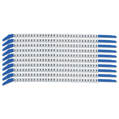 CLIP SLEEVE WIRE MARKERS- LEGEND: 2 - 300/PK-BRADY WORLDWIDE-262-SCN13-2