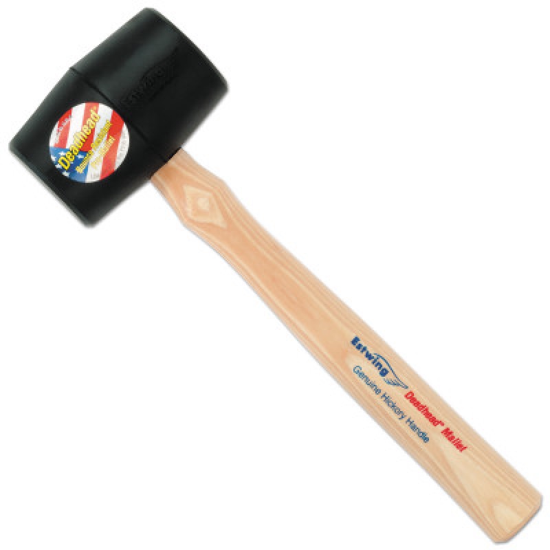 31121 18-OZ. DEADHEAD RUBBER MALLET W/WOOD HAND-ESTWING MFG COM-268-DH-18