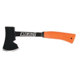 14" BLACK CAMPERS AXE WITH ORANGE GRIP-ESTWING MFG COM-268-EO-25A