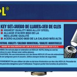 10PC. METRIC L-WRENCH HEX KEY SET LONG ARM W/-EKLIND TOOL COM-269-10610
