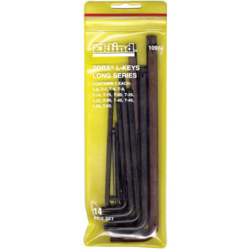 14PC TORX L-KEY SET IN POUCH-EKLIND TOOL COM-269-10914