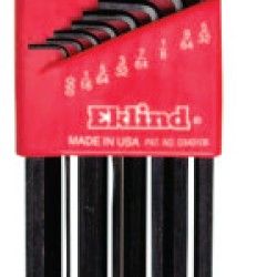 BALL-HEX-L KEY SET - STUBBY 11PC. SET .050"-1/4"-EKLIND TOOL COM-269-13111