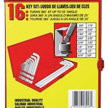 16-PC BALL SERIES HEX-LWRENCH-EKLIND TOOL COM-269-13216