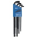BALL-HEX-L KEY SET - STUBBY 9PC. SET 1.5MM-10MM-EKLIND TOOL COM-269-13509