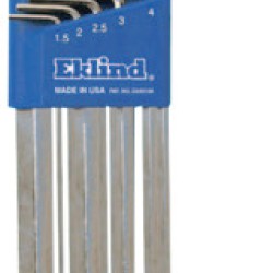 BALL-HEX-L KEY SET - BRIGHT 9PC. SET 1.5MM-10MM-EKLIND TOOL COM-269-13709