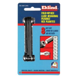 #81 .05-5/32 FOLD-UP HEXKEY SET-EKLIND TOOL COM-269-20811