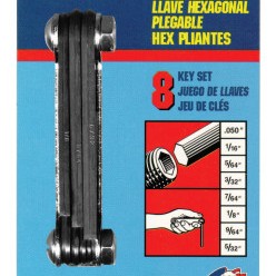 #81 .05-5/32 FOLD-UP HEXKEY SET-EKLIND TOOL COM-269-20811