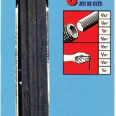 #812 FOLD-UP HEX KEY SETS 3/32" TO 1/-EKLIND TOOL COM-269-20812