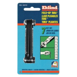 7 IN 1 T6THRUT20 TORX KEY SET-EKLIND TOOL COM-269-22572