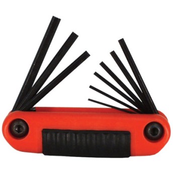 9-PC ERGO-FOLD HEX KEY SET SMALL HANDL-EKLIND TOOL COM-269-25912