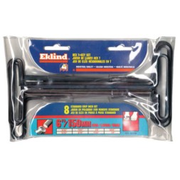 6" T-HANDLE HEX KEY SERVICE KIT 8 KEYS-EKLIND TOOL COM-269-33168