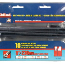 9" HEX KEY SET W/POUCH 10PC-EKLIND TOOL COM-269-33910