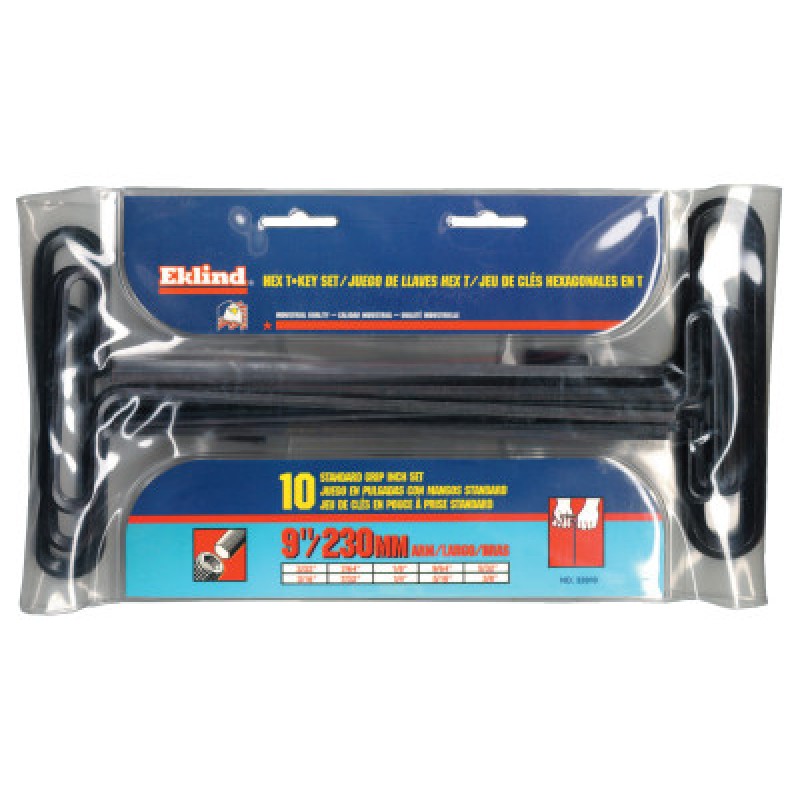 9" HEX KEY SET W/POUCH 10PC-EKLIND TOOL COM-269-33910