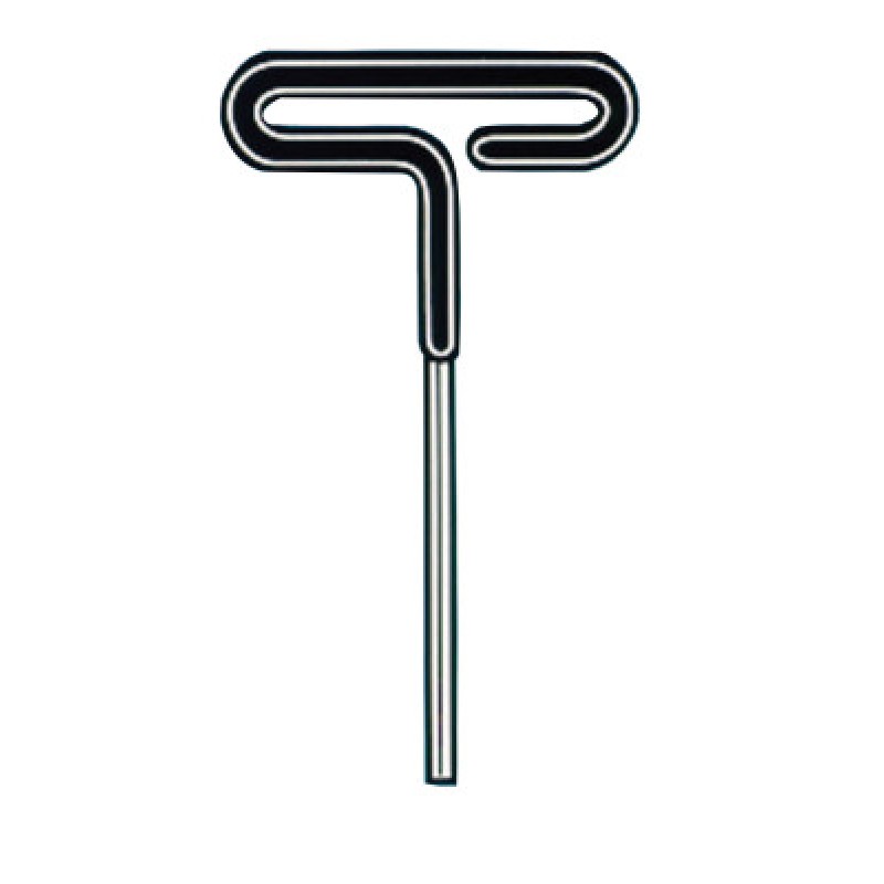 3MM METRIC 6" T-HANDLE HEX KEY-EKLIND TOOL COM-269-34630