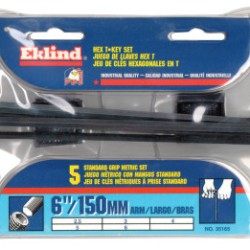 6" 5PZ METRIC T-HANDLE HEX KEY SET-EKLIND TOOL COM-269-35165