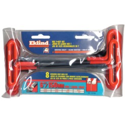 3/32" - 1/4" T-HANDLE HEX KIT W/POUCH 8 K-EKLIND TOOL COM-269-53168