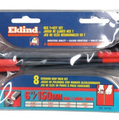 2MM - 6MM T-HANDLE HEX SET W/POUCH 6 K-EKLIND TOOL COM-269-55196