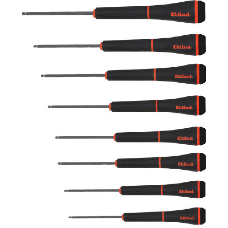 8PC BALL-HEX .050-5/32"SCREWDRIVER SET-EKLIND TOOL COM-269-92500