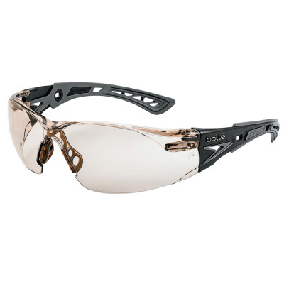 RUSH PLUS SAFETY GLASS CSP LENS  GRY/BLK TEMPLE-BOLLE SAFETY-286-40209