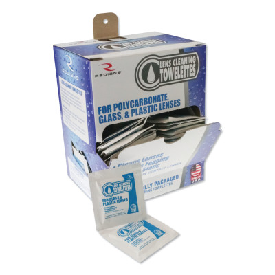 LENS CLEANING WIPES  ANTI-FOG  A-S  BX/100-RADIANS INC-292-LCD100