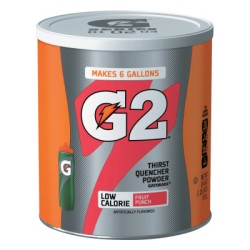 GATORADE POWDER G2 FRUITPUNCH 6 GALLON CANISTER-QUAKER\GATOR308-308-13442
